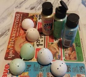 easter tweak on a garage sale find wreath, crafts, easter decorations, seasonal holiday decor, wreaths