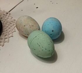 easter tweak on a garage sale find wreath, crafts, easter decorations, seasonal holiday decor, wreaths, They turned out to be pretty good