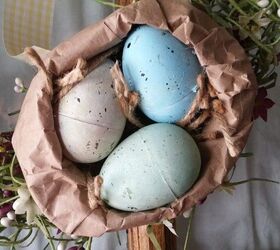 easter tweak on a garage sale find wreath, crafts, easter decorations, seasonal holiday decor, wreaths