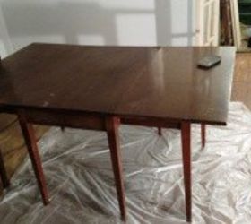 inlay stencil table, painted furniture