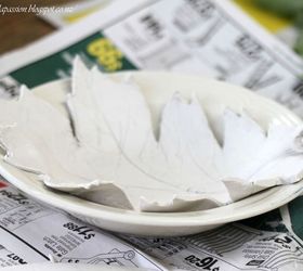 handcrafted air dry clay leaf bowls, crafts, how to