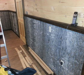 bark walls harvesting poplar bark, diy, repurposing upcycling, wall decor