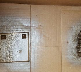 1960s octagon end table makeover pet bed in process, painted furniture, pets, pets animals, Sprayed the fixtures