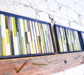 coffee stirrer diy wall art, crafts, how to, repurposing upcycling