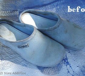 before you toss those worn garden clogs stop and recycle, container gardening, gardening, repurposing upcycling