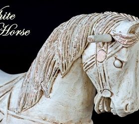 white horse, chalk paint, crafts, painted furniture