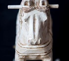 white horse, chalk paint, crafts, painted furniture