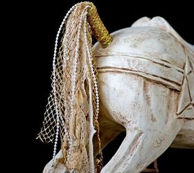 white horse, chalk paint, crafts, painted furniture