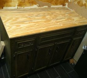 fixerupperstyle diy bathroom vanity, bathroom ideas, countertops, diy, painted furniture, tiling, woodworking projects