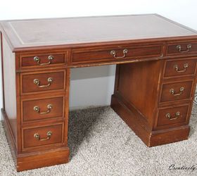 make a statement desk makeover for the fab furniture flippin cont, chalk paint, painted furniture