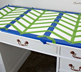 make a statement desk makeover for the fab furniture flippin cont, chalk paint, painted furniture