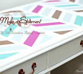 make a statement desk makeover for the fab furniture flippin cont, chalk paint, painted furniture