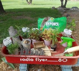 nick and grandma s mini garden, container gardening, diy, gardening, repurposing upcycling