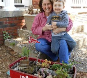 nick and grandma s mini garden, container gardening, diy, gardening, repurposing upcycling