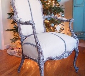 french chair repair and makeover, painted furniture, reupholster