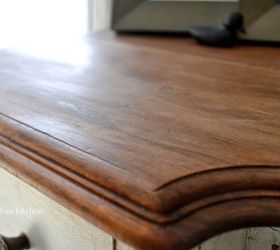 vintage desk makeover, painted furniture