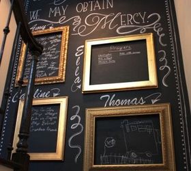 awkward wall gets a chalkboard paint makeover, chalkboard paint, crafts, diy, home decor, wall decor
