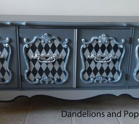 alice plays backgammon, painted furniture