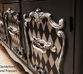 alice plays backgammon, painted furniture
