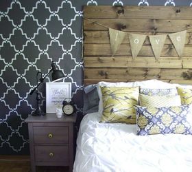 glam haute trend black painted stenciled walls, chalk paint, painting, wall decor