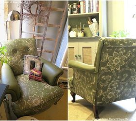 8 beautiful upholstery updates with furniture stencils chalk paint, chalk paint, painted furniture, reupholster