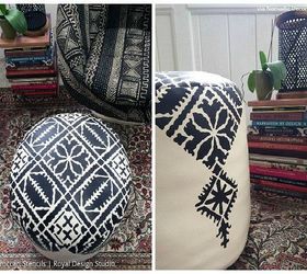 8 beautiful upholstery updates with furniture stencils chalk paint, chalk paint, painted furniture, reupholster