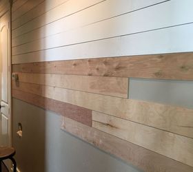 diy shiplap wall easy cheap and beautiful part 1, diy, how to, wall decor, woodworking projects