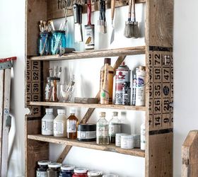 a rustic office on a wall thanks to a few old signs, home office, repurposing upcycling, wall decor, woodworking projects