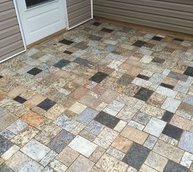 granite patio loganville ga, concrete masonry, countertops, doors, outdoor living, patio, repurposing upcycling
