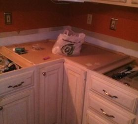 kitchen make over, countertops, diy, home improvement, kitchen design, painting, wall decor