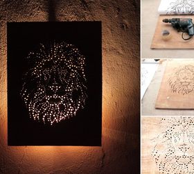 drill and plywood diy art board, wall decor, woodworking projects