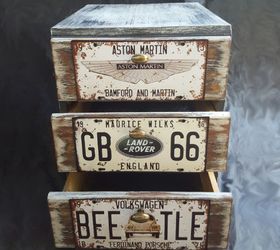 turn boring office storage into a ooak tool box, chalk paint, painted furniture