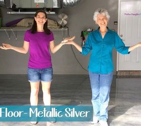 garage floor metallic coating, concrete masonry, diy, flooring, garages, painting