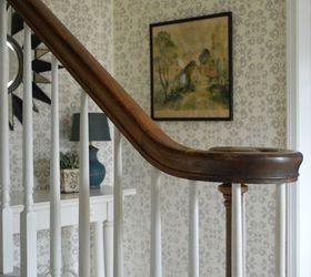 stencil or wallpaper my foyer stencil was the way to go, diy, foyer, painting, wall decor