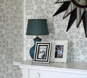 stencil or wallpaper my foyer stencil was the way to go, diy, foyer, painting, wall decor