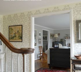 stencil or wallpaper my foyer stencil was the way to go, diy, foyer, painting, wall decor