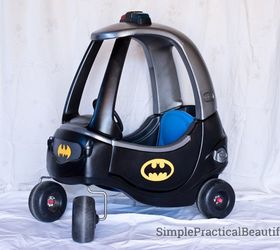 toddler batmobile, painted furniture