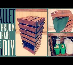 pallet bathroom storage, bathroom ideas, diy, how to, pallet, storage ideas, woodworking projects