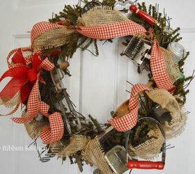 vintage kitchen tool wreath, crafts, repurposing upcycling, wreaths