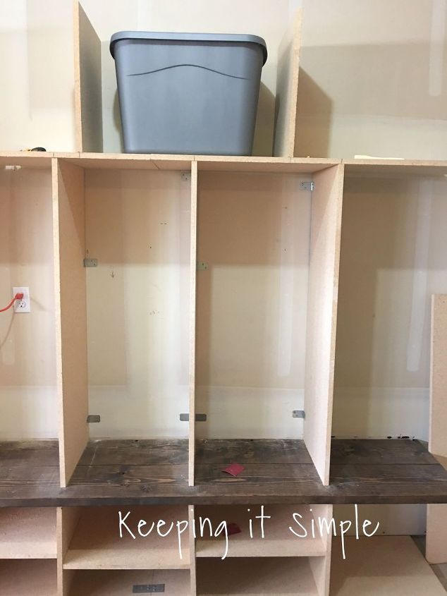 DIY Garage Mudroom Lockers With Lots of Storage #