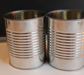 diy tin can vase when two is better than one, crafts, repurposing upcycling, Before