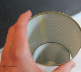 diy tin can vase when two is better than one, crafts, repurposing upcycling