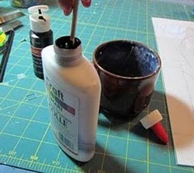 make a faux tiffany lamp from a thrift store find, crafts, lighting