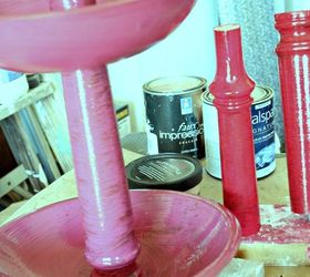 my version of the tiered stand from wooden bowls diylikeaboss, chalk paint, crafts, how to, repurposing upcycling