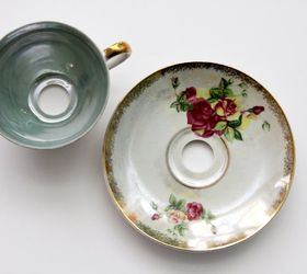 teacup pendant shades, lighting, repurposing upcycling, wall decor