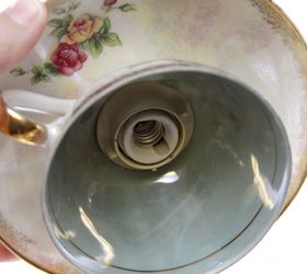 teacup pendant shades, lighting, repurposing upcycling, wall decor