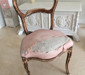 make a statement the elizabethan chair makeover, how to, painted furniture, reupholster