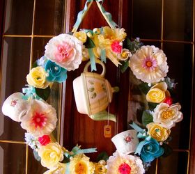 chipped broken misfits, crafts, repurposing upcycling, wreaths