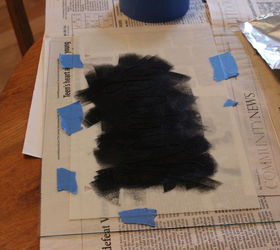 a thrift shop frame makeover with old sign stencils, crafts, repurposing upcycling, wall decor