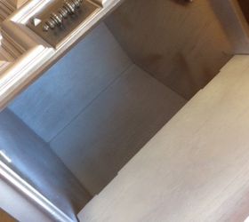 1960s octagon end table makeover pet bed in process, painted furniture, pets, pets animals